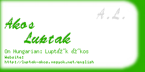akos luptak business card